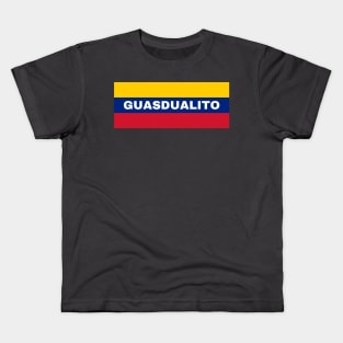 Guasdualito City in Venezuelan Flag Colors Kids T-Shirt